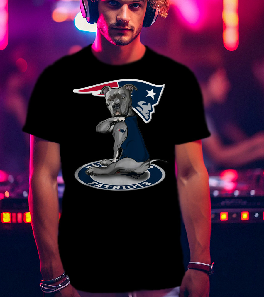 19 New England Patriots Dog T-Shirt