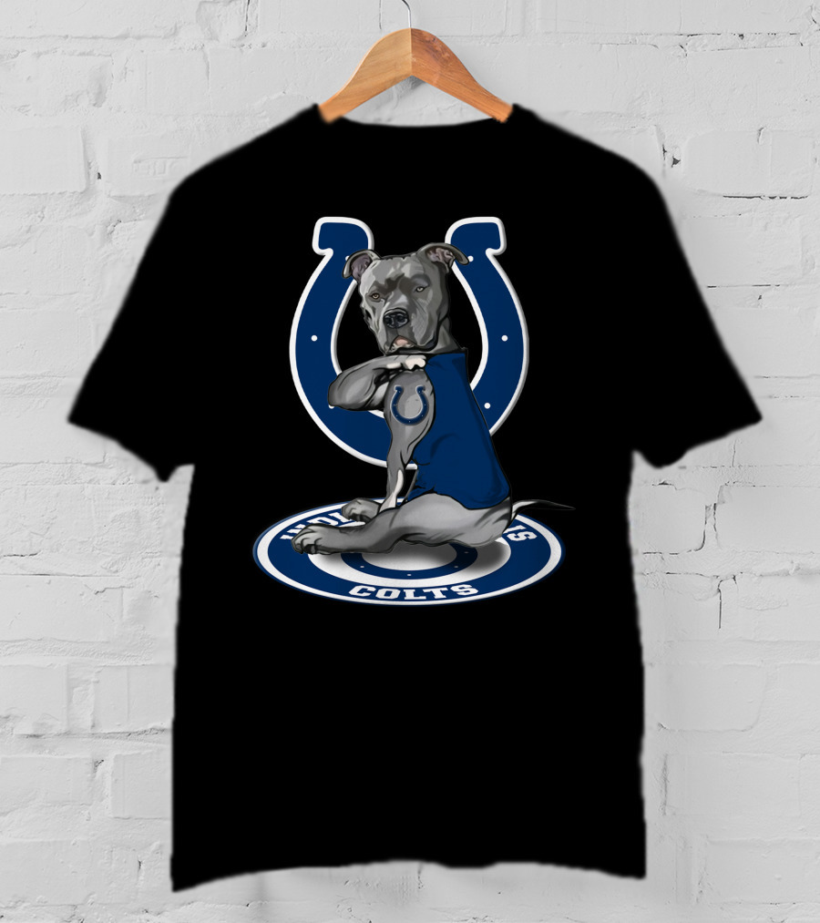 Indianapolis Colts Blue Dog Mascot T-Shirt
