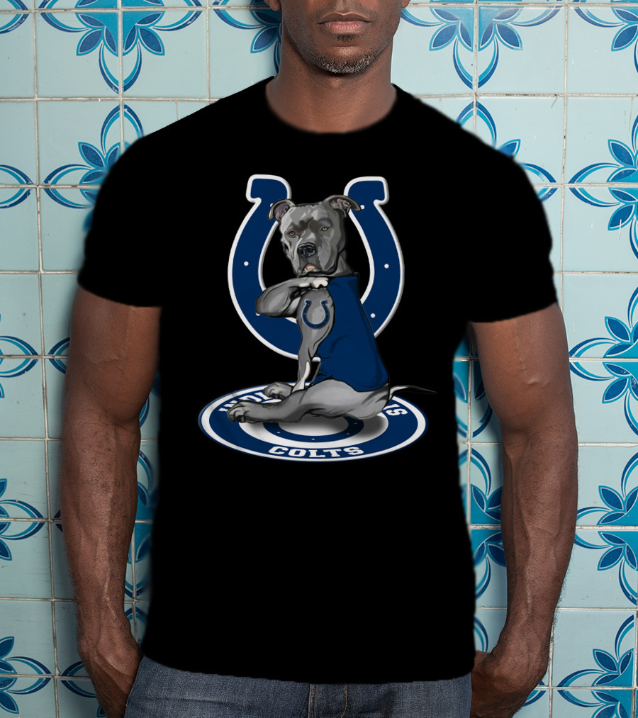 Indianapolis Colts Blue Dog Mascot T-Shirt