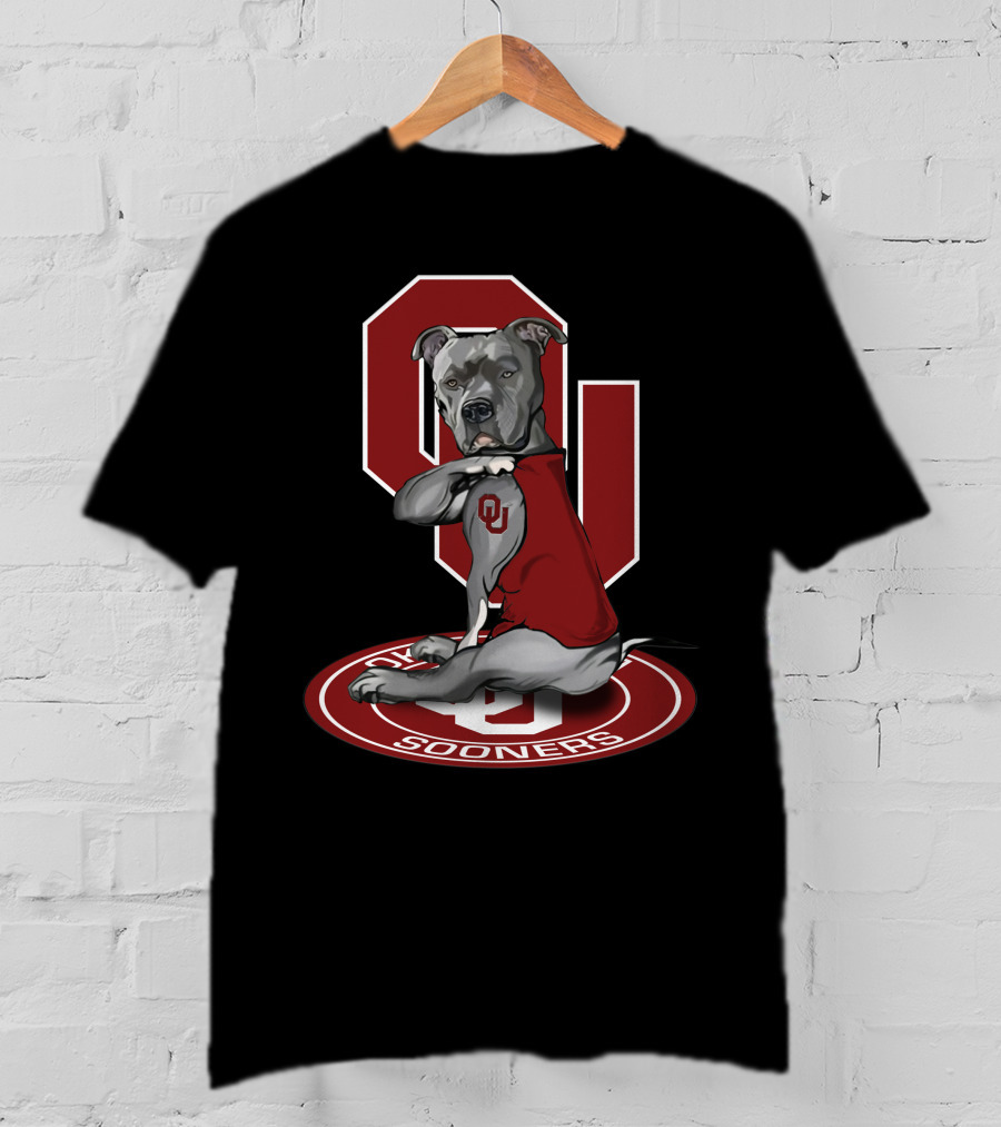 Ou Sooners Dog Mascot With Oklahoma T-Shirt