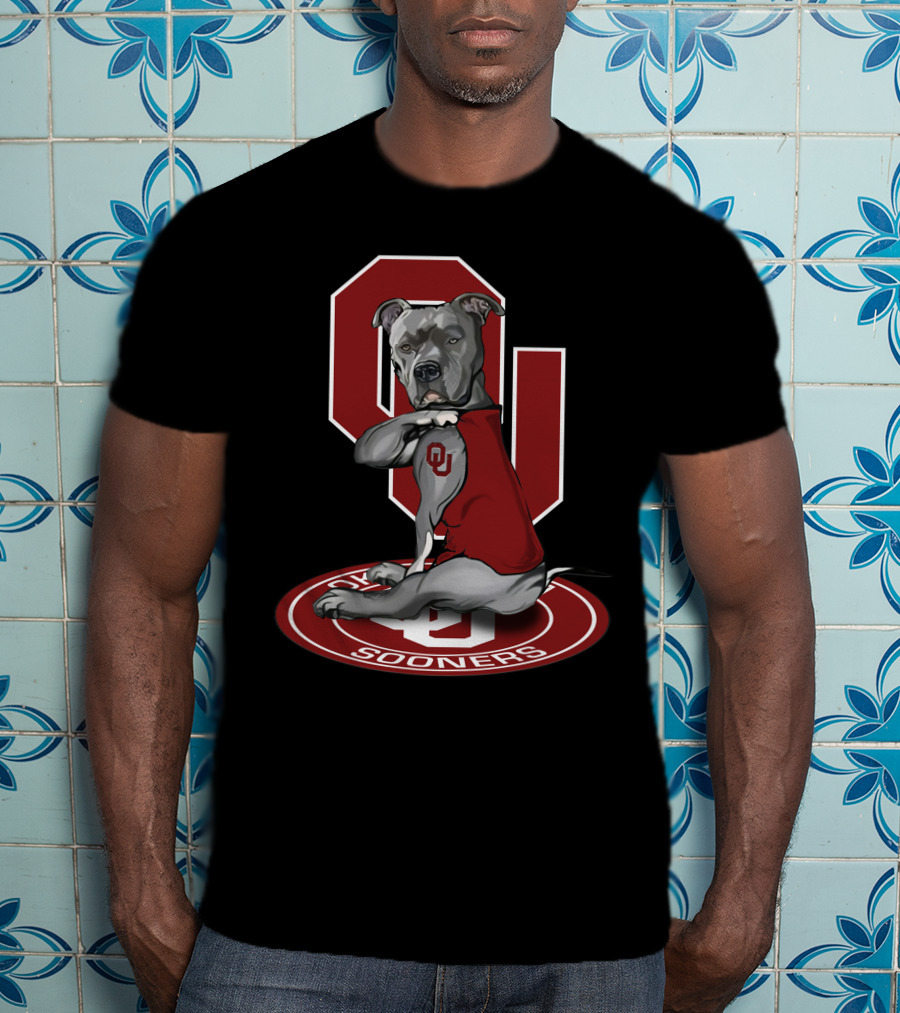 Ou Sooners Dog Mascot With Oklahoma T-Shirt