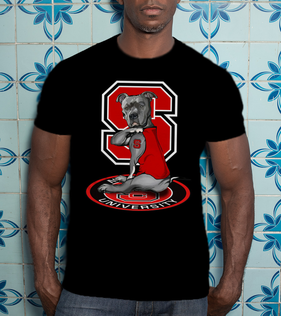 Nc State Wolfpack University Bulldog T-Shirt