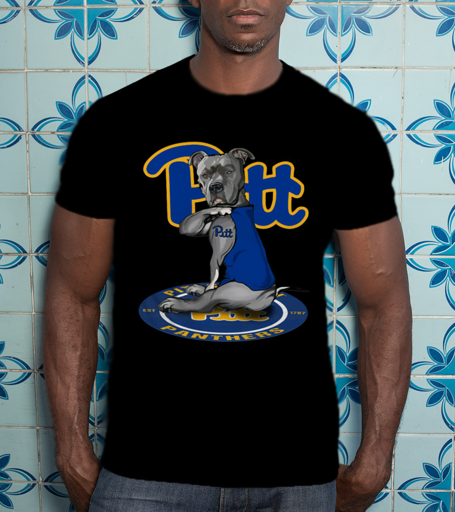 Pitt Panthers 28 Bulldog Logo Est 1787 T-Shirt