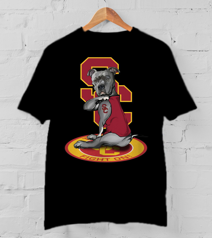 Sc Trojan Dog Fight On! T-Shirt