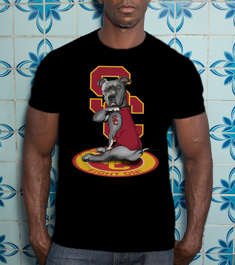 Sc Trojan Dog Fight On! T-Shirt