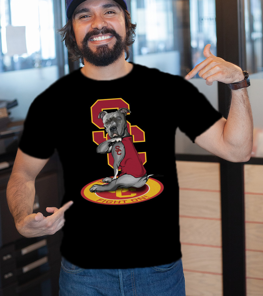 Sc Trojan Dog Fight On! T-Shirt