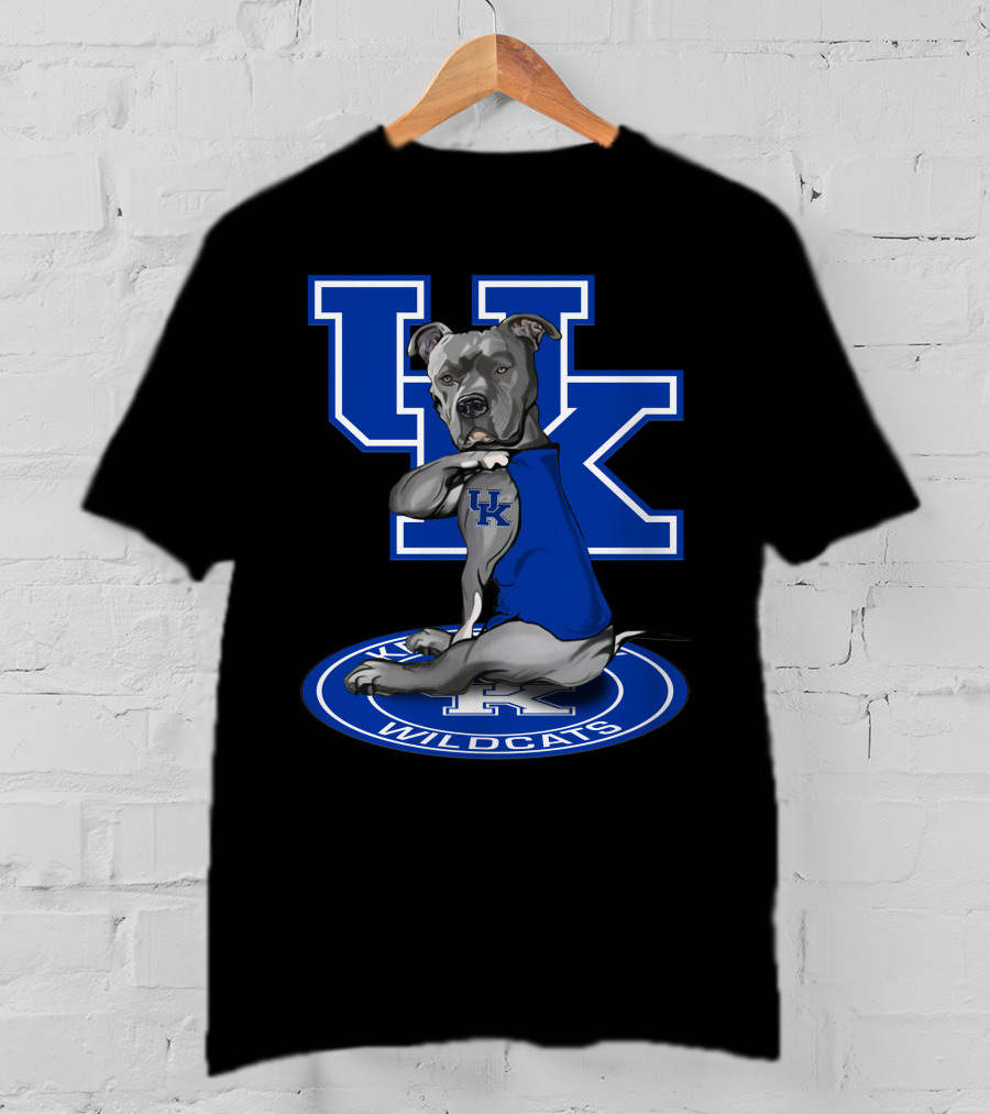 Uk Wildcats Pit Bull Mascot Tattoo Kentucky Wildcats T-Shirt
