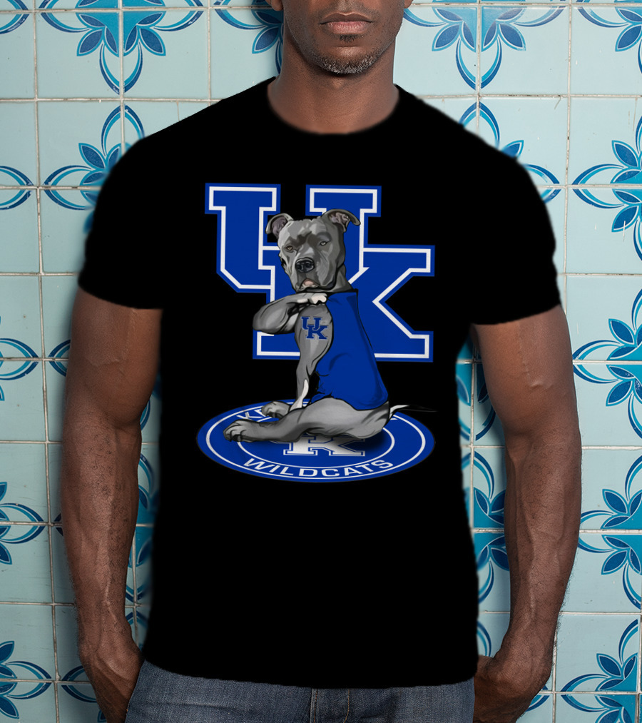 Uk Wildcats Pit Bull Mascot Tattoo Kentucky Wildcats T-Shirt
