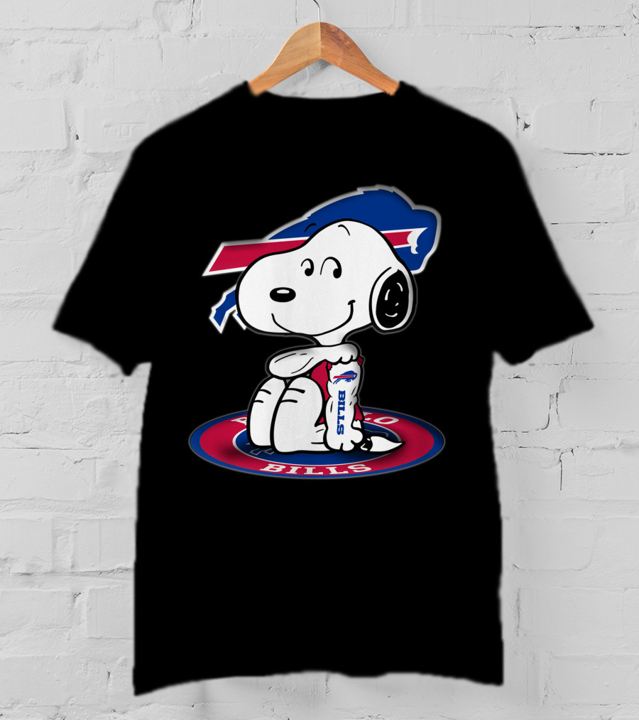 Snoopy Buffalo Bills Nfl Peanuts Collaboration T-Shirt