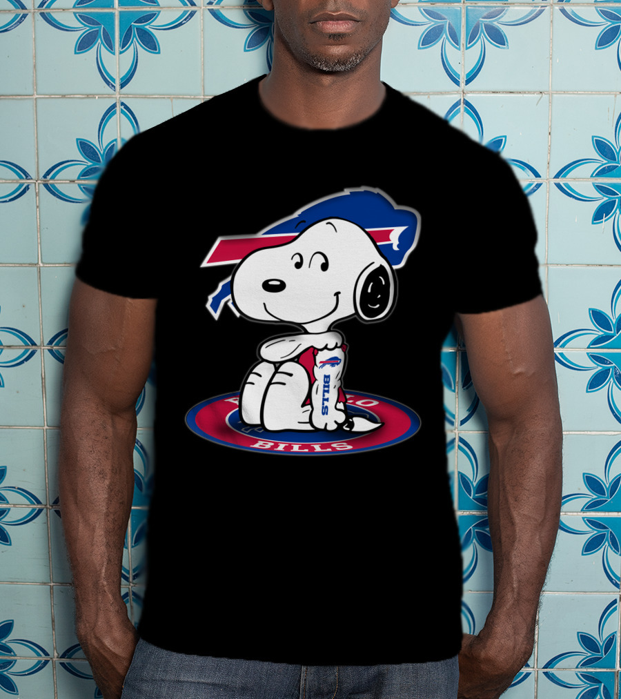 Snoopy Buffalo Bills Nfl Peanuts Collaboration T-Shirt