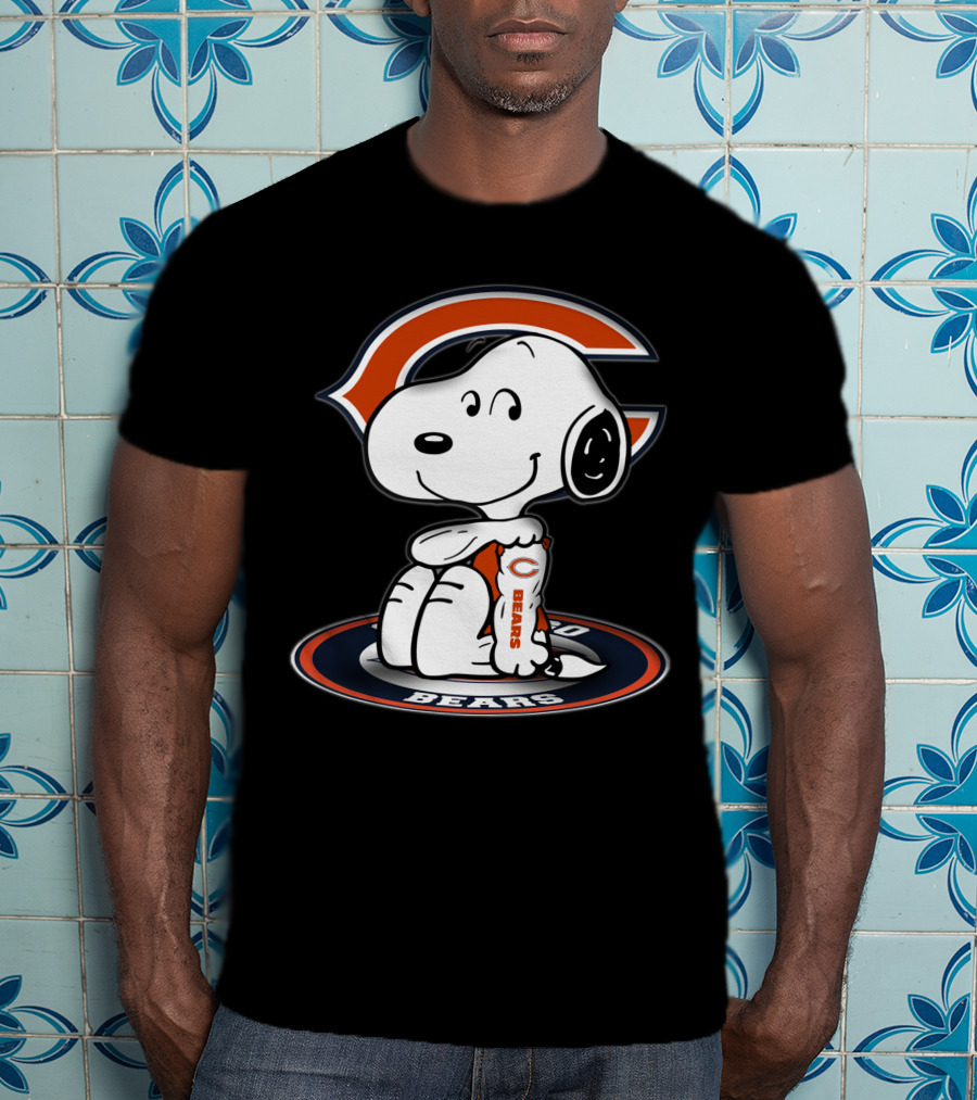Snoopy Chicago Bears Nfl Fan Art 2006 T-Shirt
