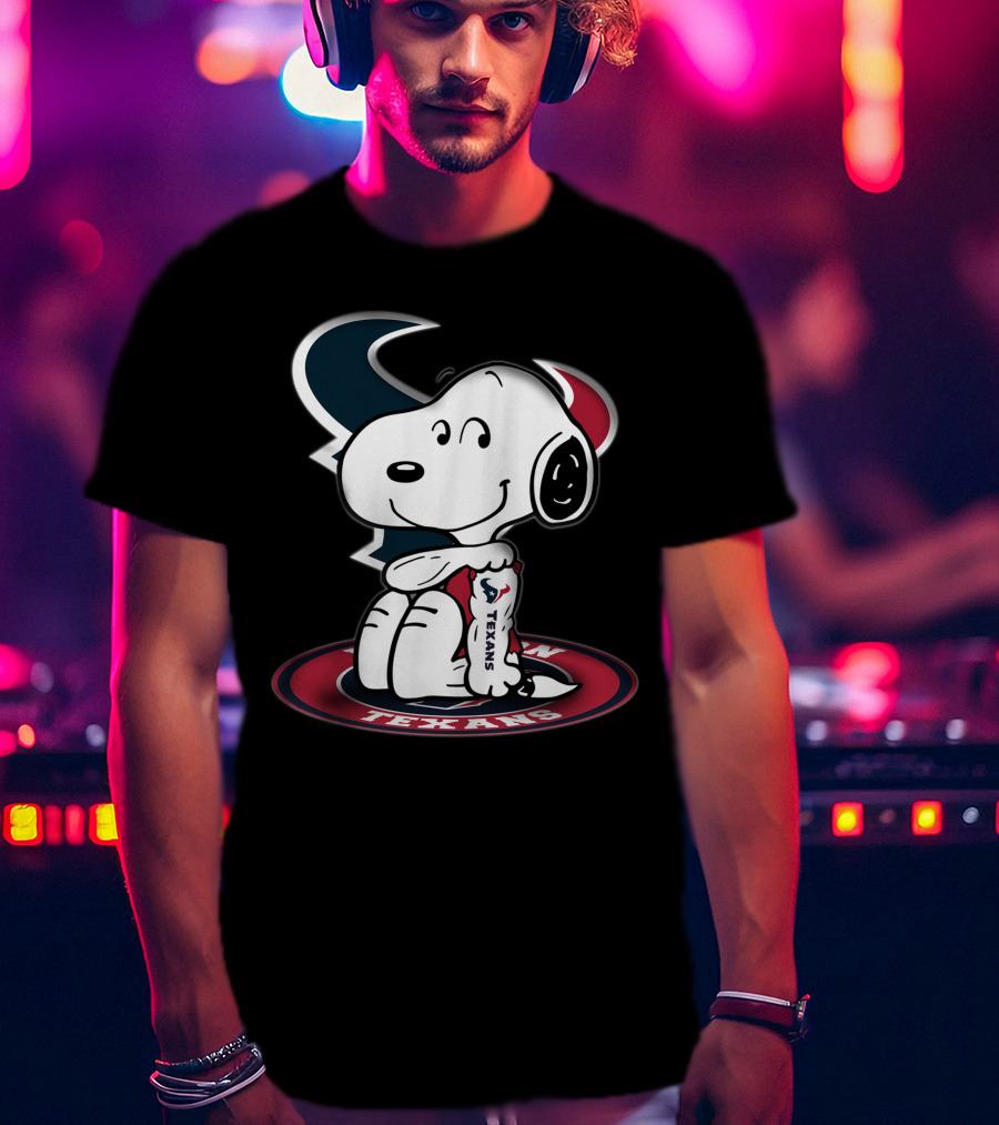 Houston Texans Snoopy Football Fan T-Shirt