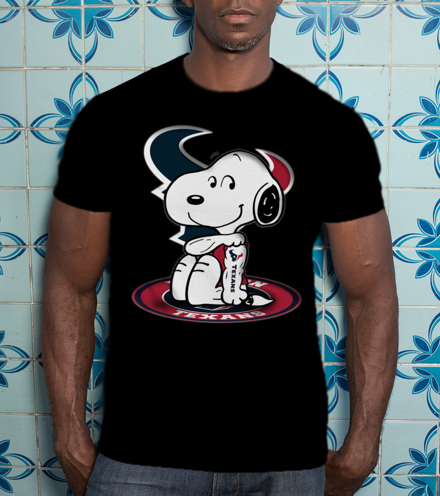 Houston Texans Snoopy Football Fan T-Shirt
