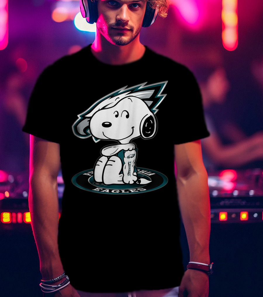 Snoopy Tattoo Philadelphia Eagles T-Shirt