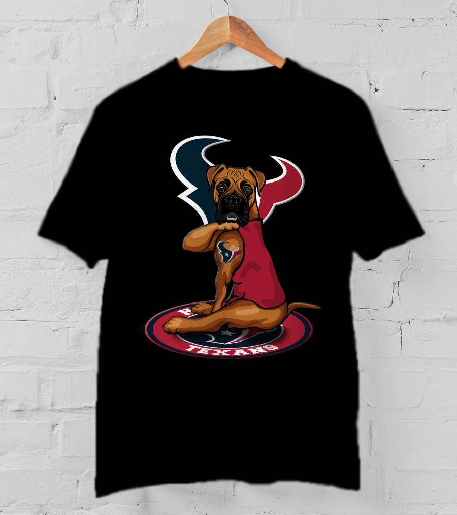 Houston Texans Boxer Dog T-Shirt
