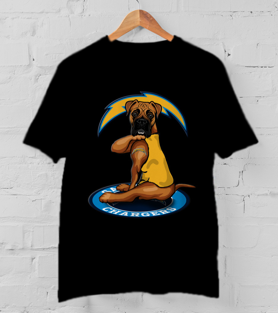 Los Angeles Chargers Dog Football Team Mascot T-Shirt