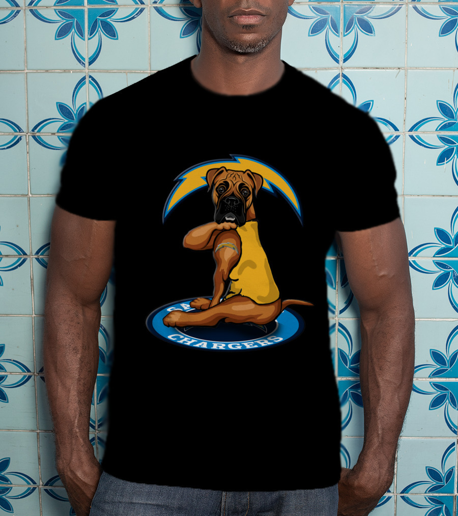 Los Angeles Chargers Dog Football Team Mascot T-Shirt