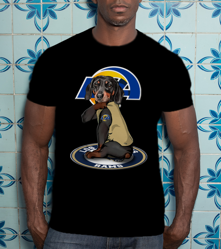 Los Angeles Rams Dachshund Dog T-Shirt