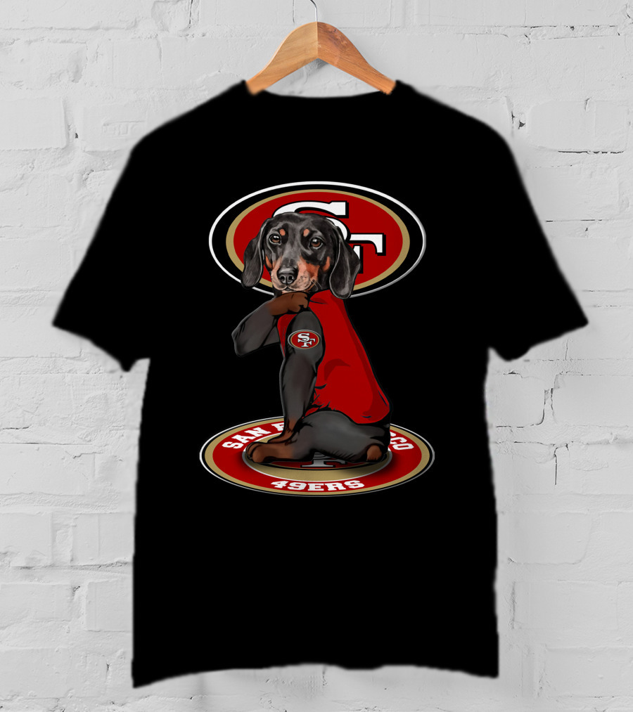 San Francisco 49ers Dachshund Dog Mascot T-Shirt
