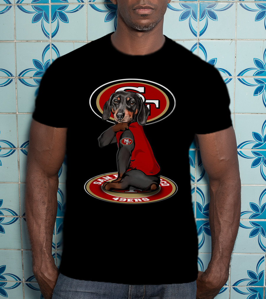 San Francisco 49ers Dachshund Dog Mascot T-Shirt