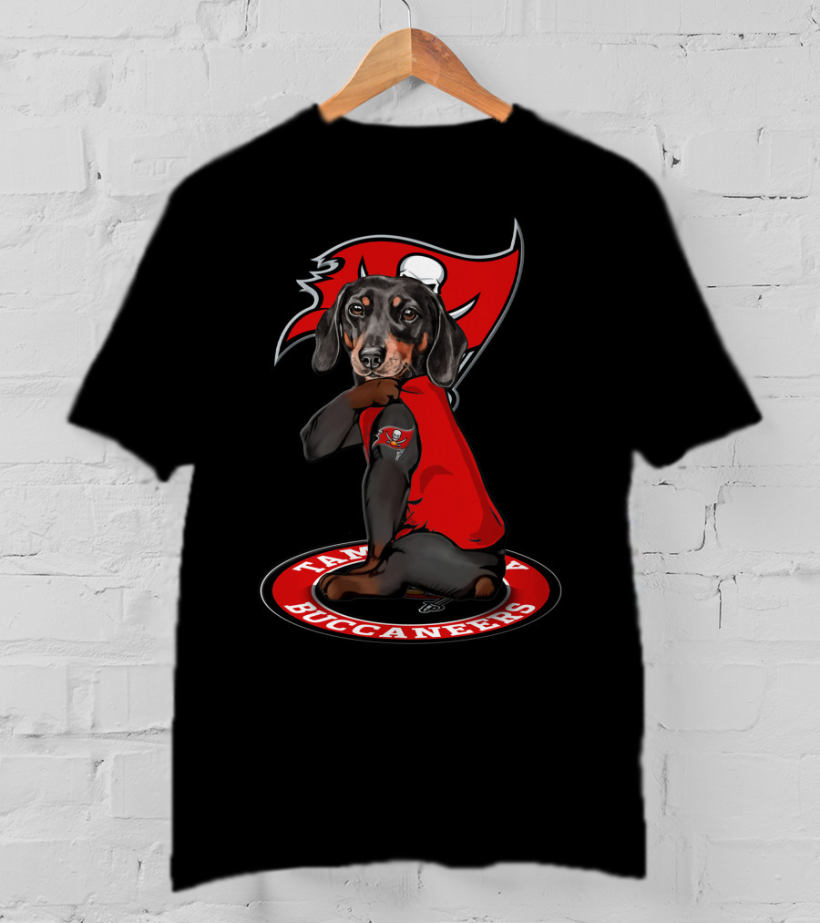 Tampa Bay Buccaneers Dog Wearing Jersey T-Shirt