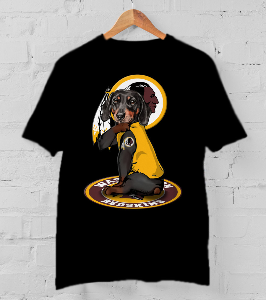 Washington Redskins Dachshund T-Shirt