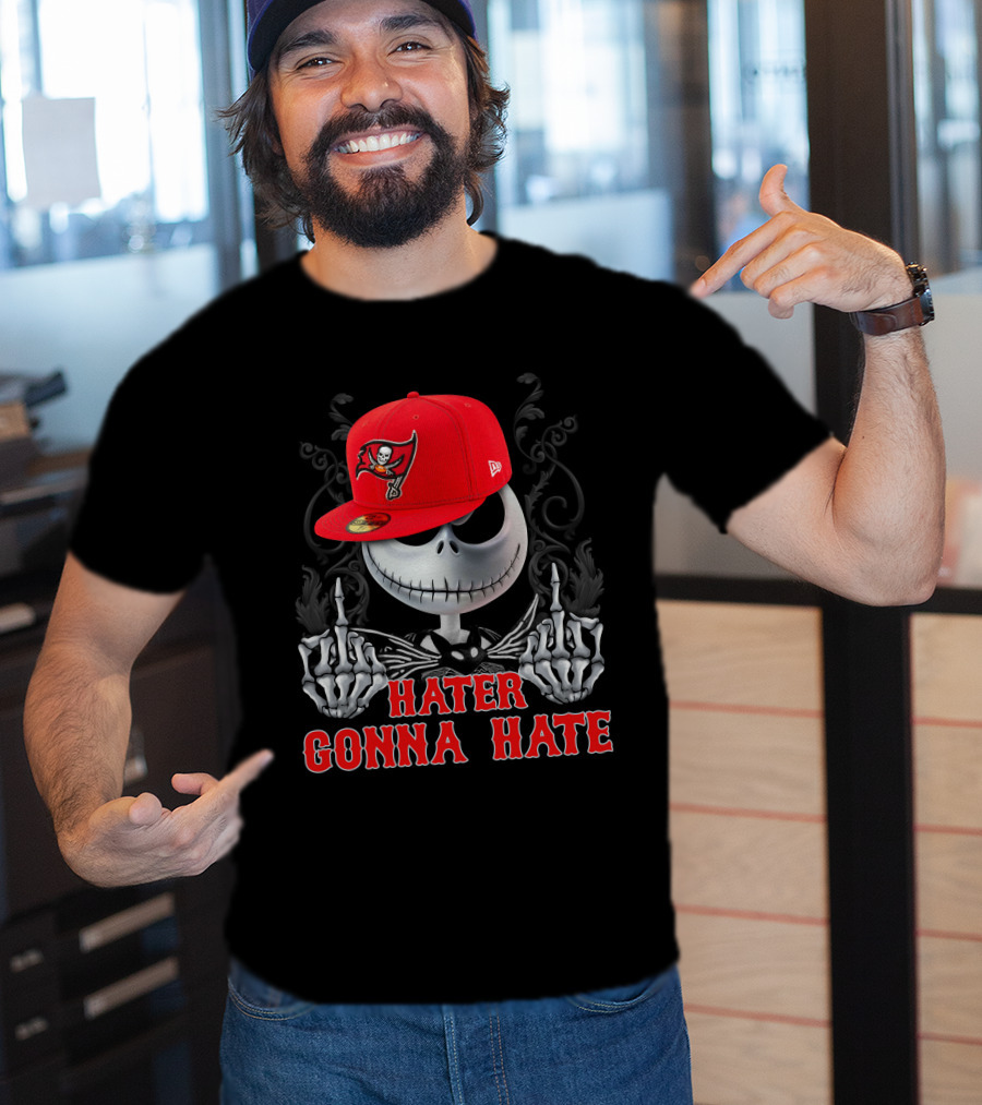Jack Skellington Hater Gonna Hate Tampa Bay Buccaneers T-Shirt