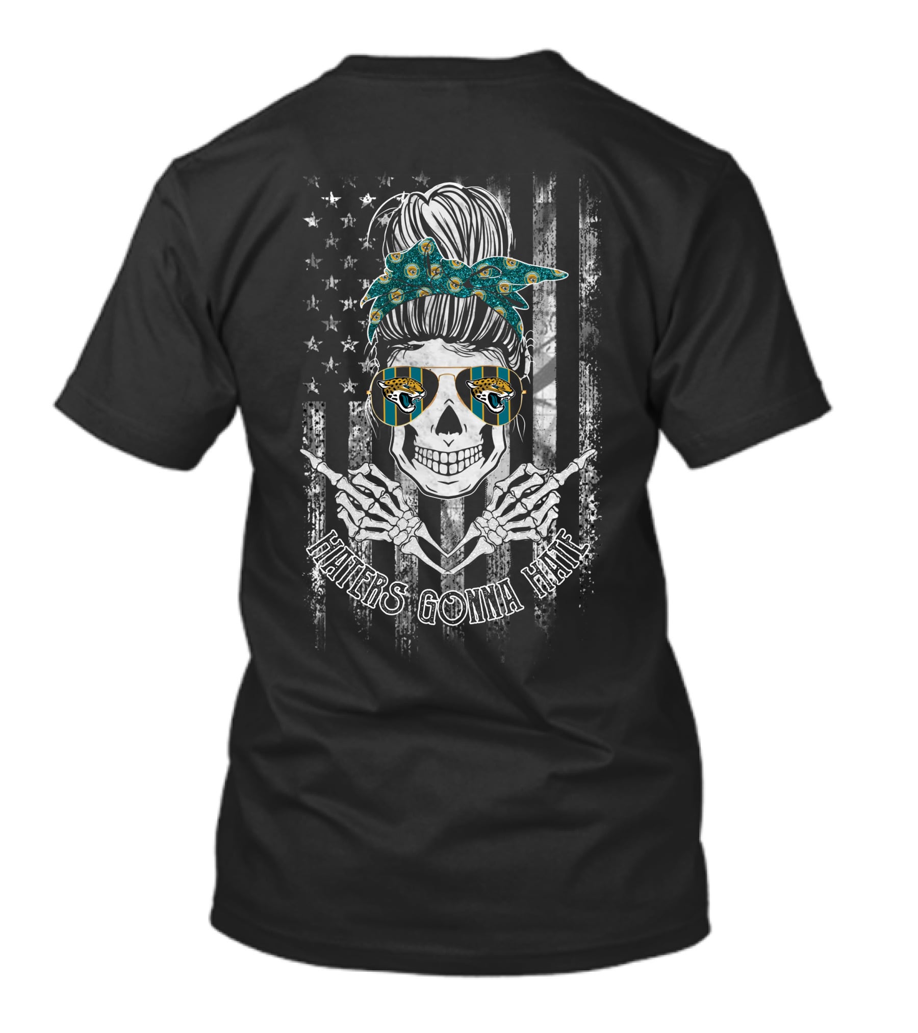 Jacksonville Jaguars Skull Haters Gonna Hate T-Shirt