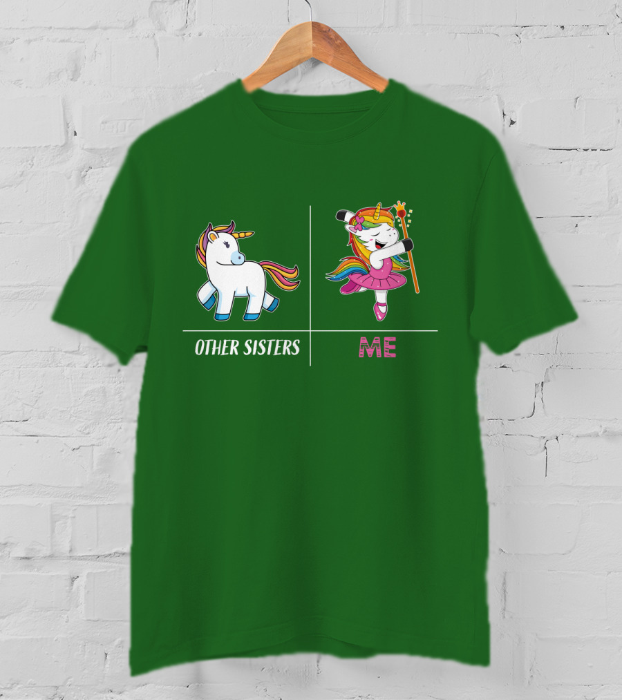 Other Sisters Me Cute Unicorn Ballerina T-Shirt