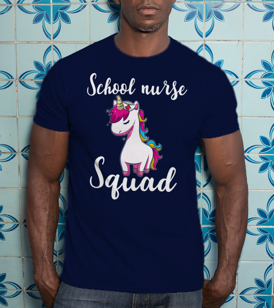 School Nurse Squad Unicorn T-Shirt