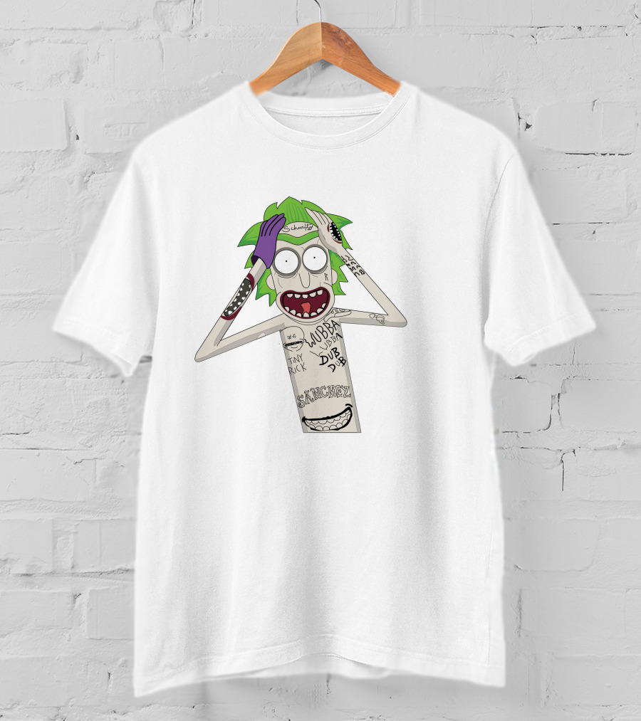 Rick Sanchez Wubba Lubba Dub Dub Joker Mashup T-Shirt