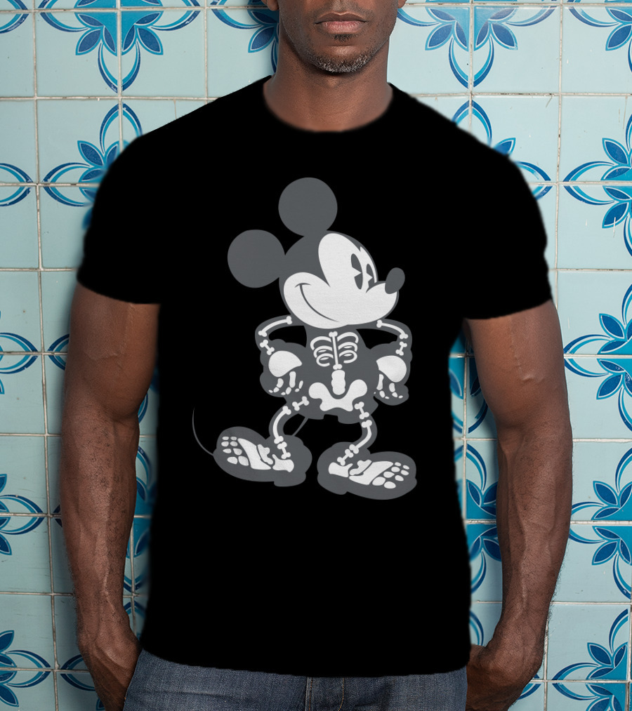 Mickey Mouse Skeleton Halloween T-Shirt