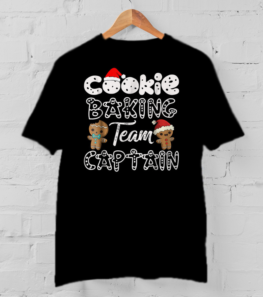 Cookie Baking Team Captain Gingerbread Christmas T-Shirt