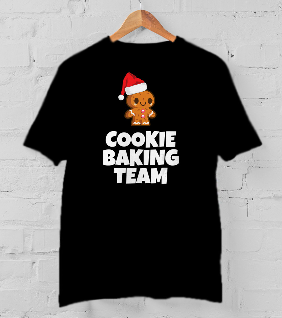 Cookie Baking Team Gingerbread Santa Hat T-Shirt