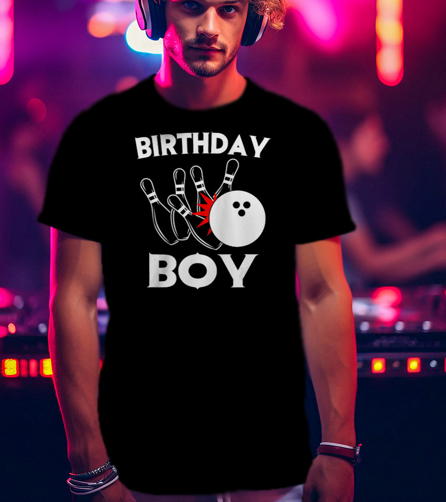 Birthday Boy Bowling Party Fun T-Shirt