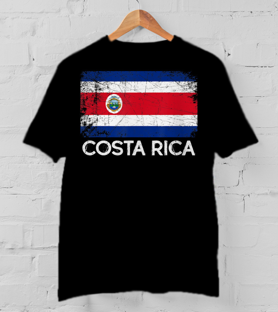 Costa Rican Flag Vintage Made In Costa Rica T-Shirt