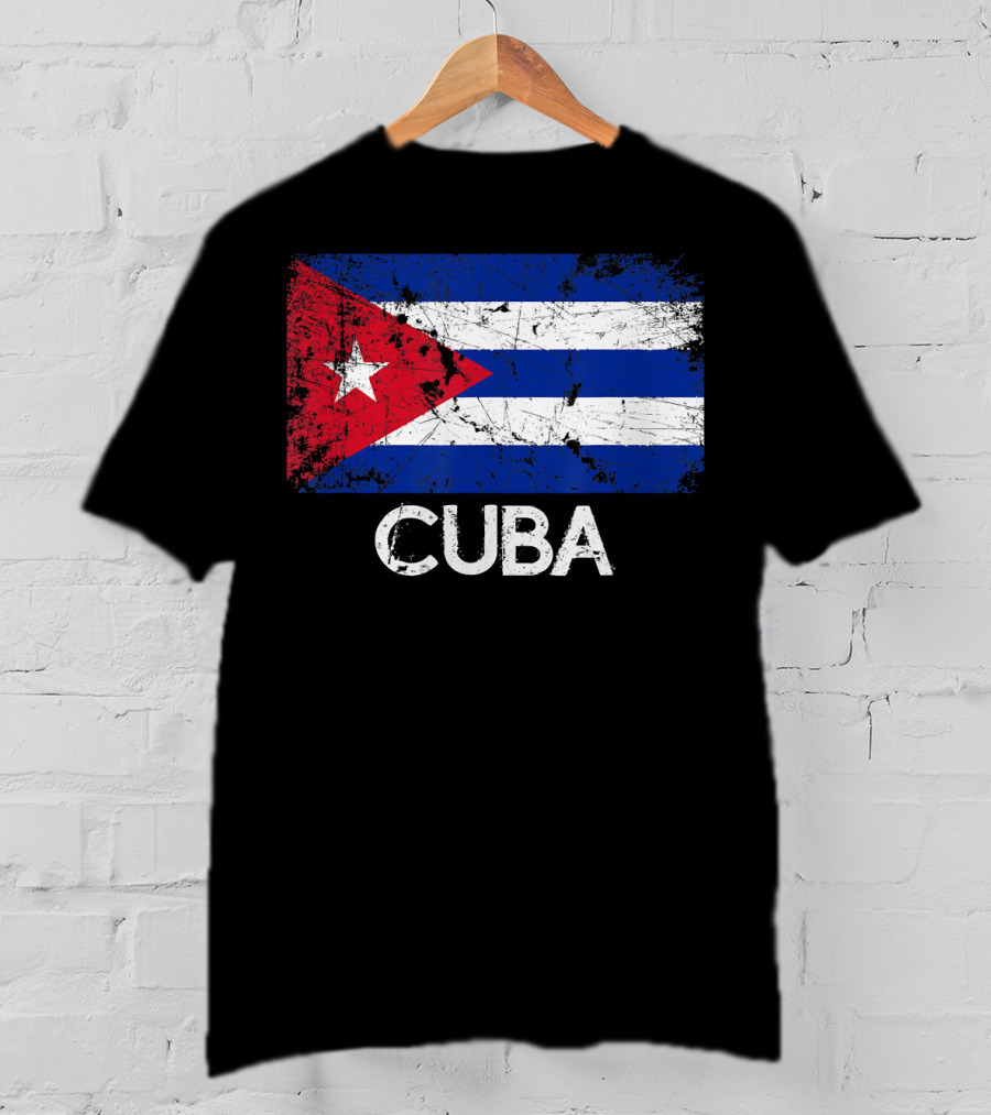 Cuban Flag Vintage Cuba T-Shirt