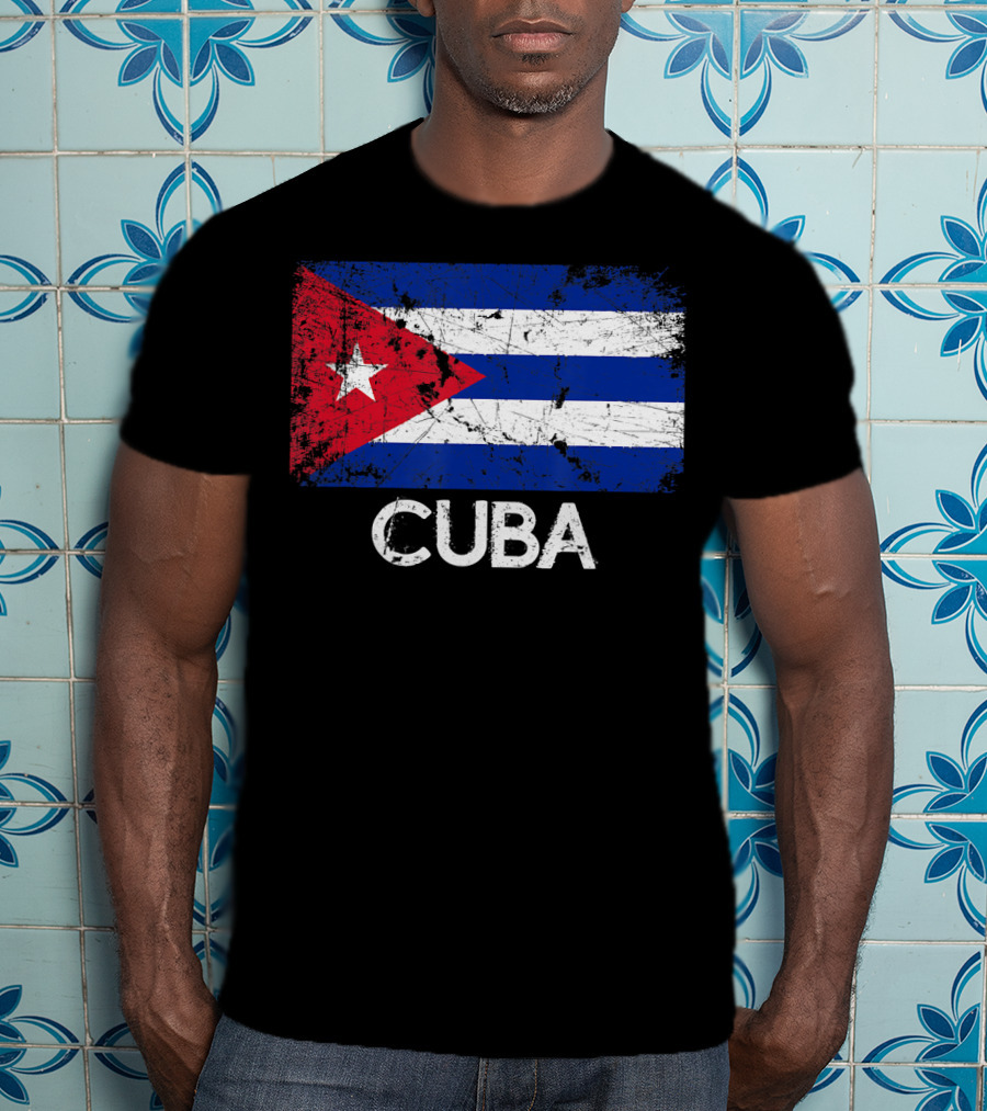 Cuban Flag Vintage Cuba T-Shirt