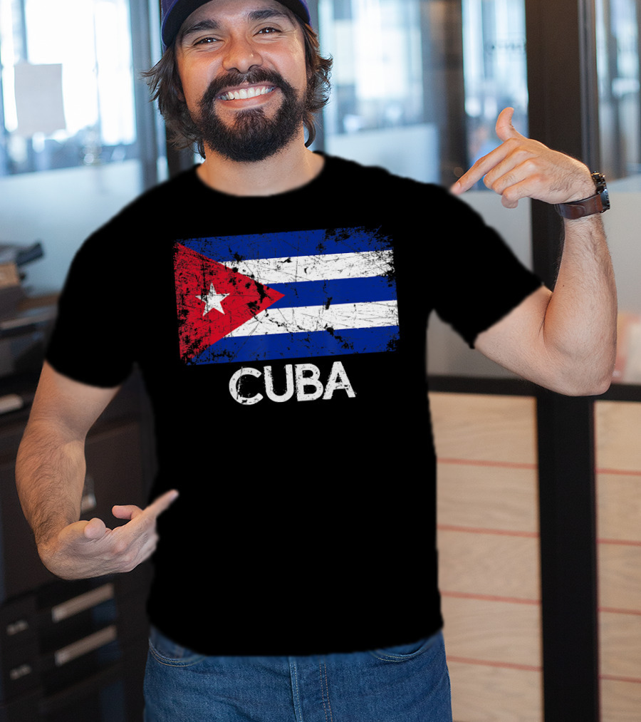 Cuban Flag Vintage Cuba T-Shirt
