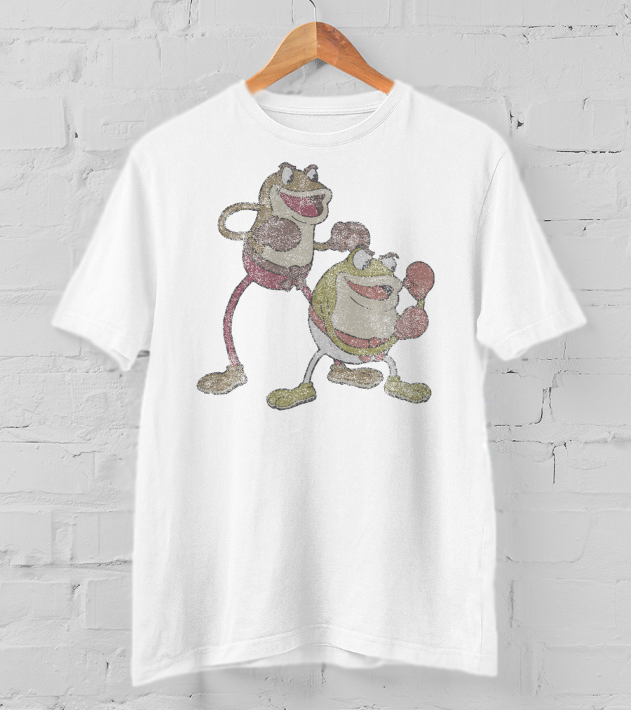 Cuphead Ribby And Croaks Boxing Frogs Duo T-Shirt