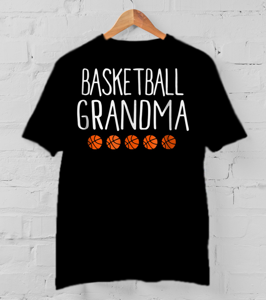 Basketball Grandma Sports Cute Basketballs T-Shirt