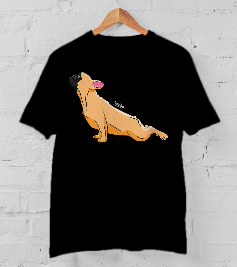 Cute French Bulldog Yoga Funny Bull Teeshine T-Shirt