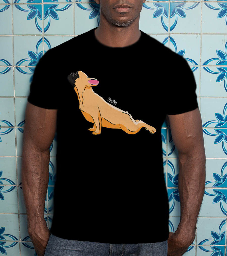 Cute French Bulldog Yoga Funny Bull Teeshine T-Shirt