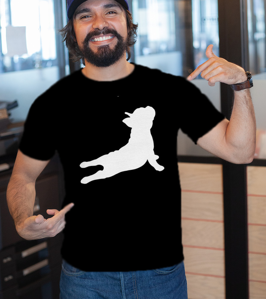 Funny French Bulldog Yoga Pose Cute French Bulldog T-Shirt