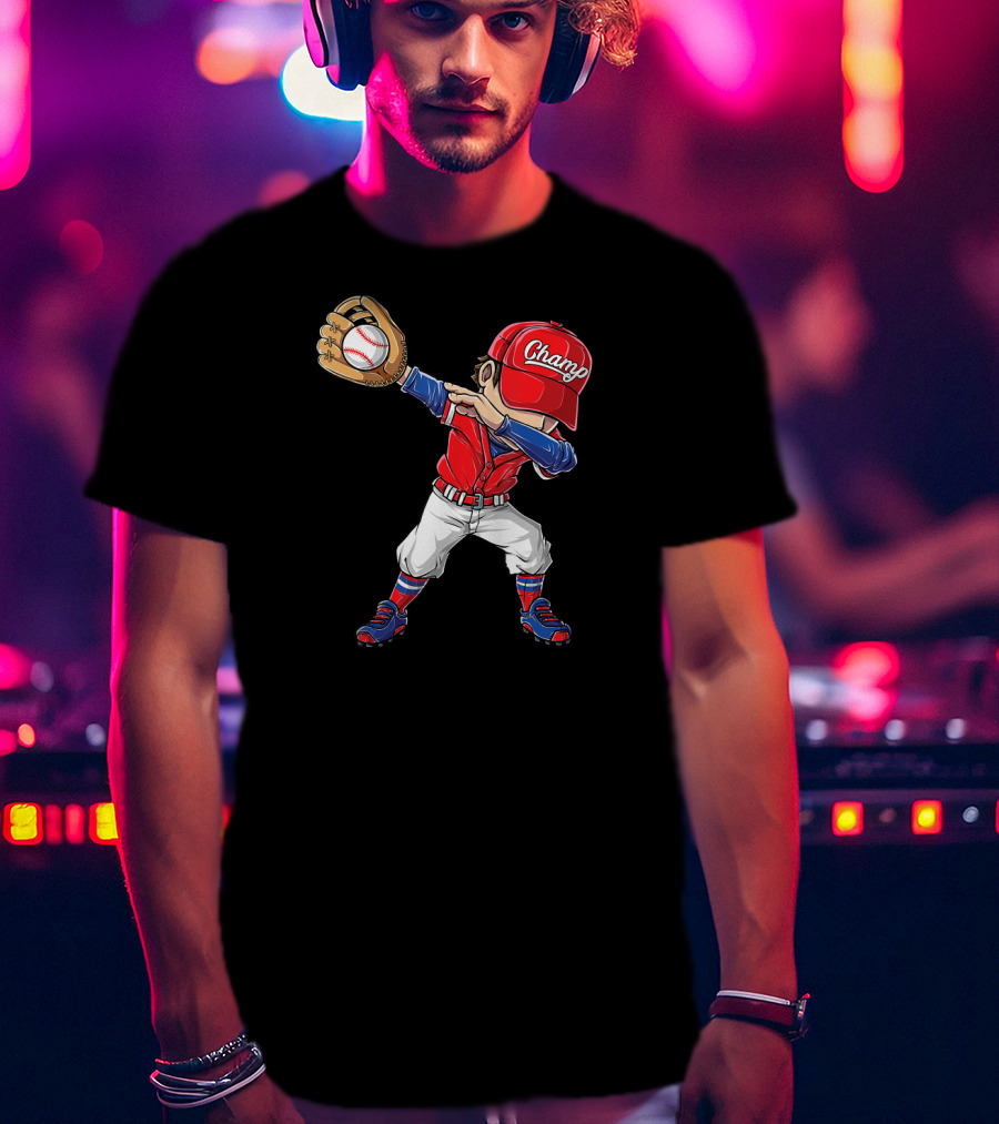 Chango Dabbing Baseball Player T-Shirt