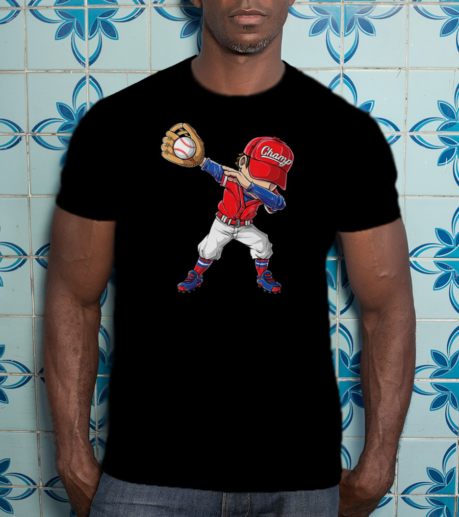 Chango Dabbing Baseball Player T-Shirt