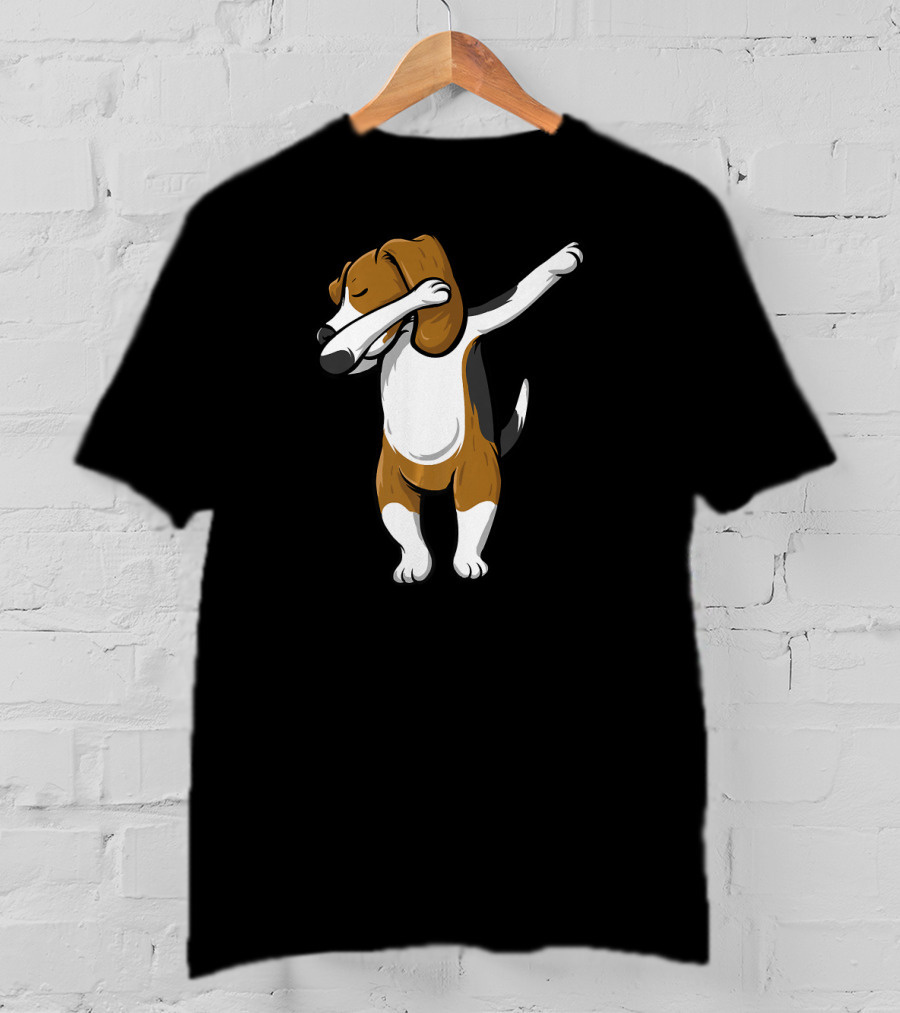 Dabbing Beagle Dog Cartoon Pose T-Shirt