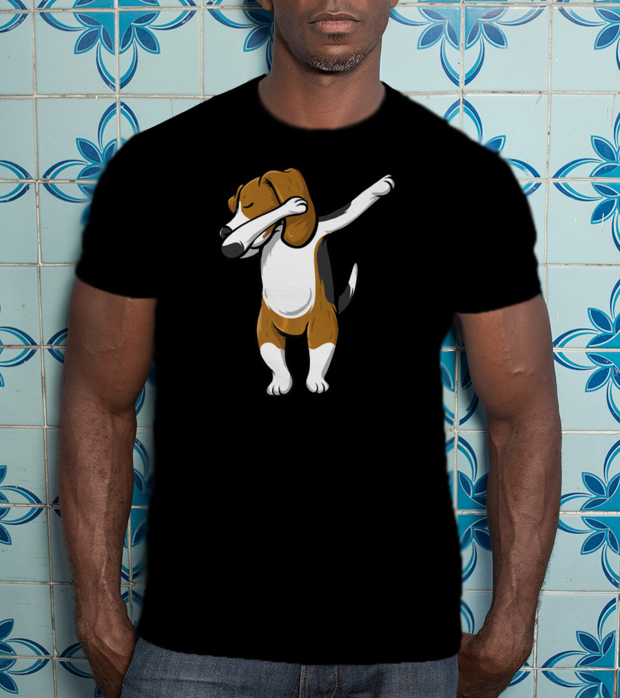 Dabbing Beagle Dog Cartoon Pose T-Shirt