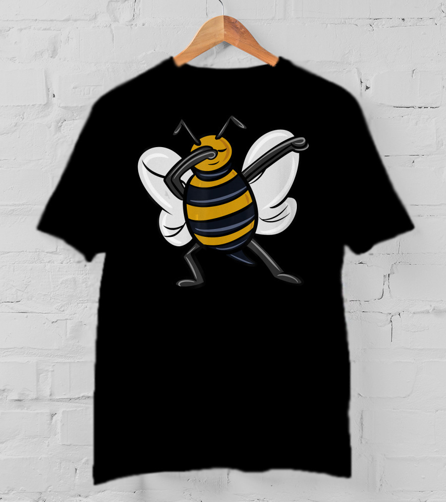 Dabbing Bee Dab Dance Funny Animal Pose T-Shirt