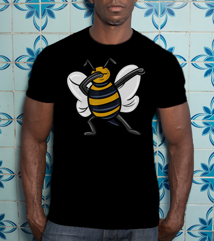 Dabbing Bee Dab Dance Funny Animal Pose T-Shirt